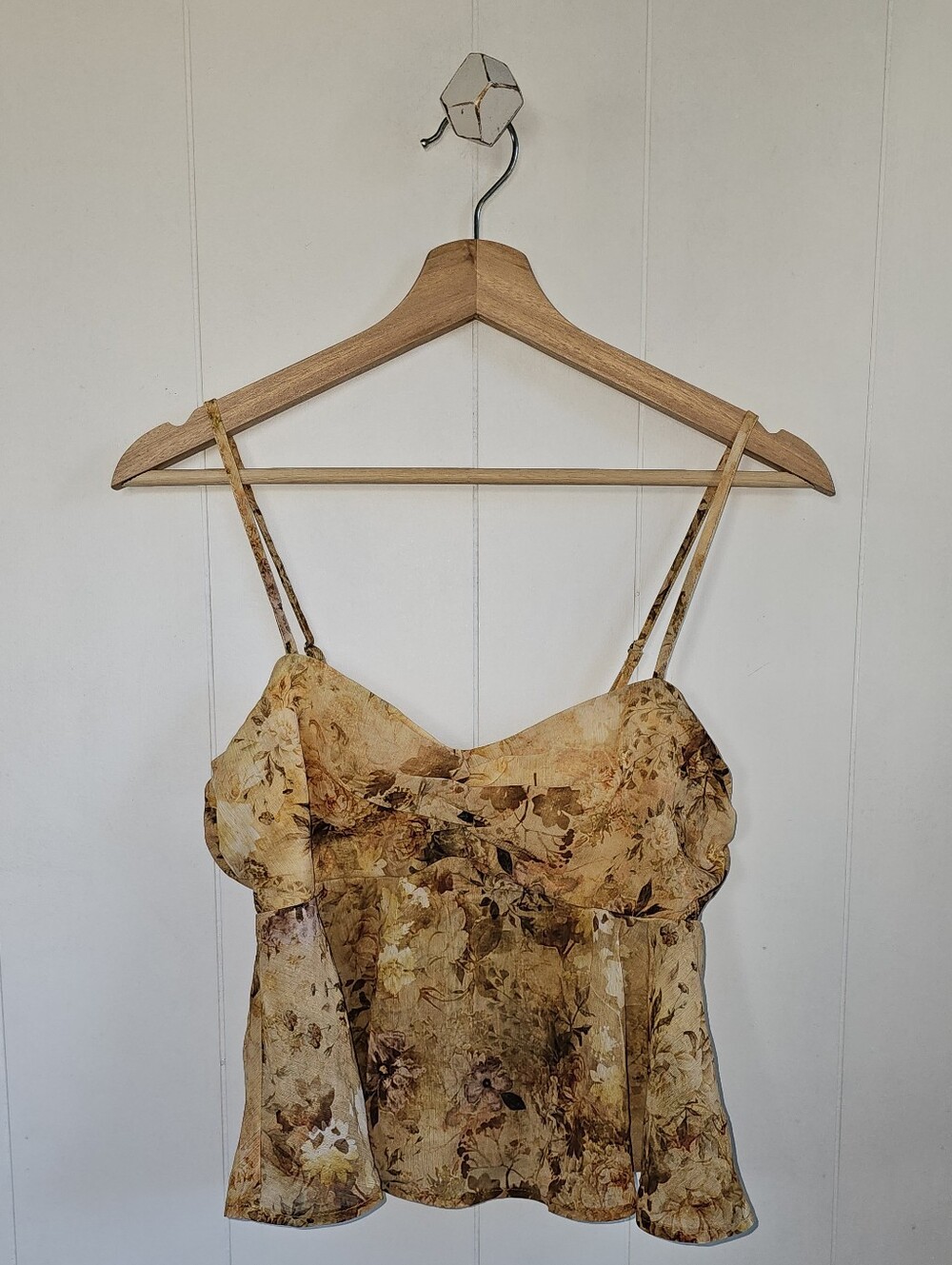 Floral Yellow Babydoll Top